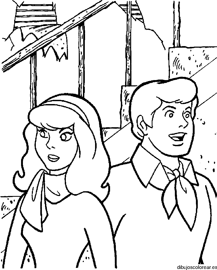 Dibujo de amigos de Scooby Doo para colorear