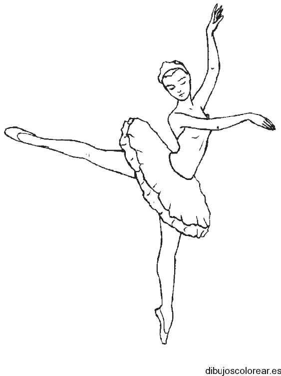 Dibujo de bailarina para colorear