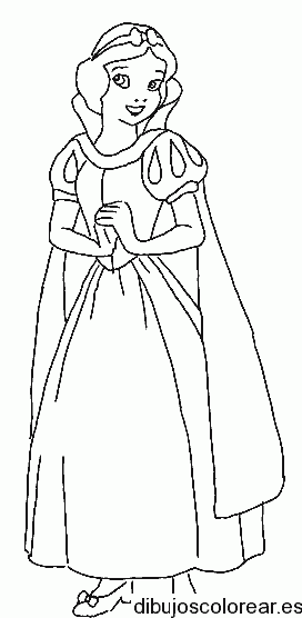 Dibujo de Blanca Nieves para colorear