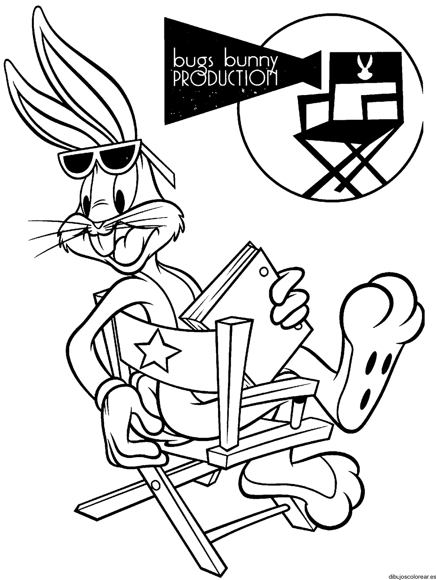 Dibujo de Bugs Bunny productor para colorear