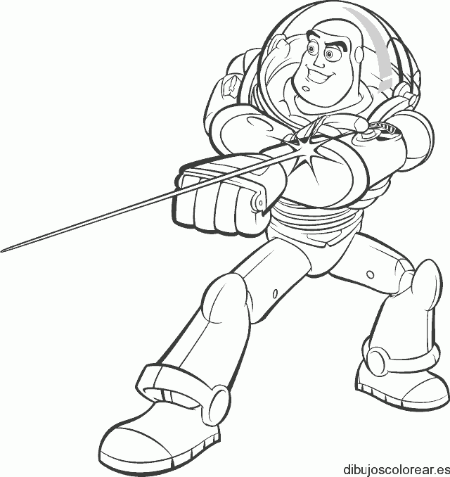 Dibujo de Buzz al ataque para colorear