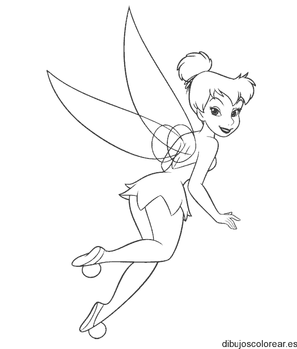Dibujo de Campanilla sonriente para colorear