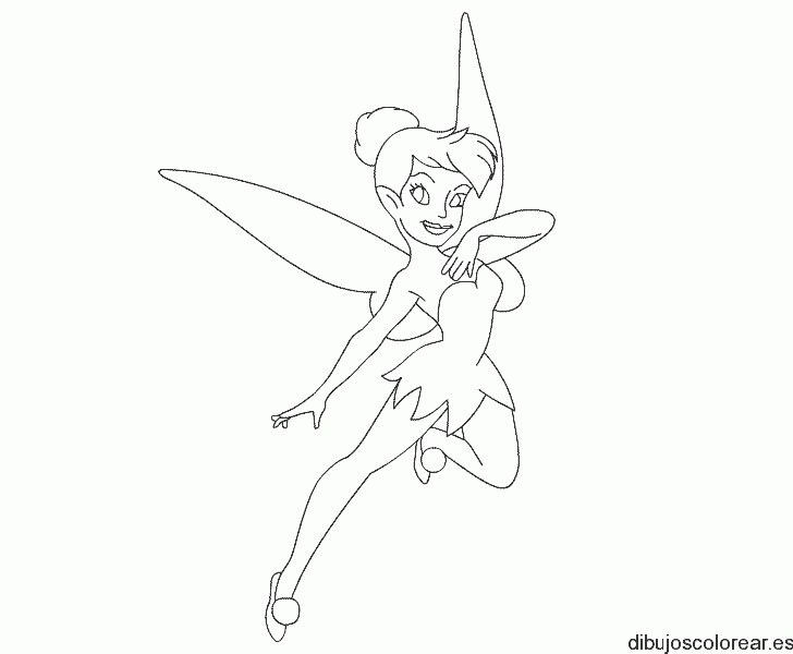 Dibujo de campanita bailando para colorear