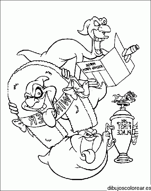 Dibujo de dos fantasmas para colorear