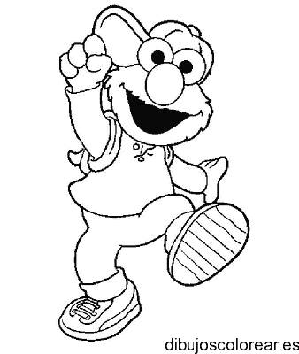 Dibujo de Elmo con gorro para colorear