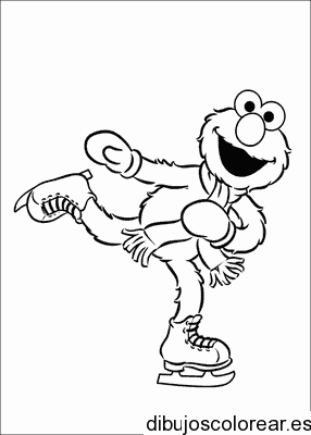 Dibujo de Elmo patinador para colorear