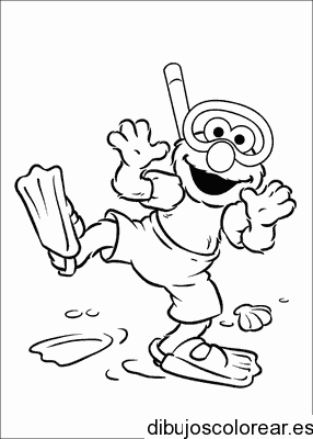 Dibujo de Elmo submarinista para colorear