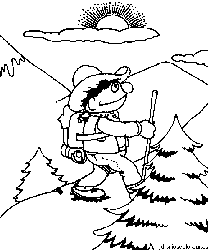Dibujo de Enrique vestido de vaquero para colorear