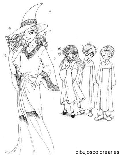Dibujo de Harry Potter para colorear