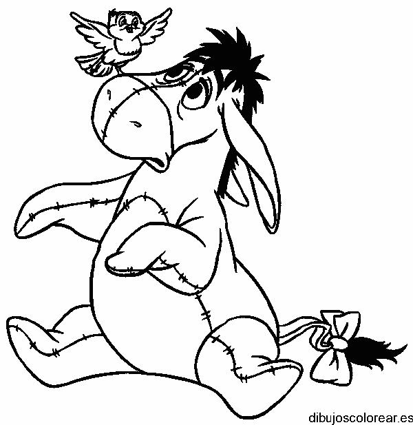 Dibujo de Igor y un pajarito para colorear