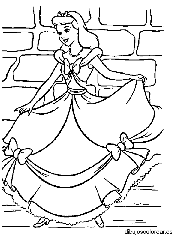 Dibujo de La Cenicienta para colorear