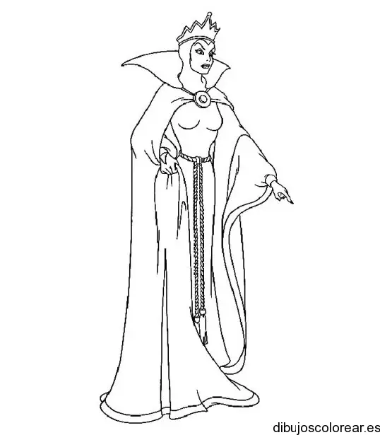 Dibujo de la madrastra de la princesa Aurora para colorear