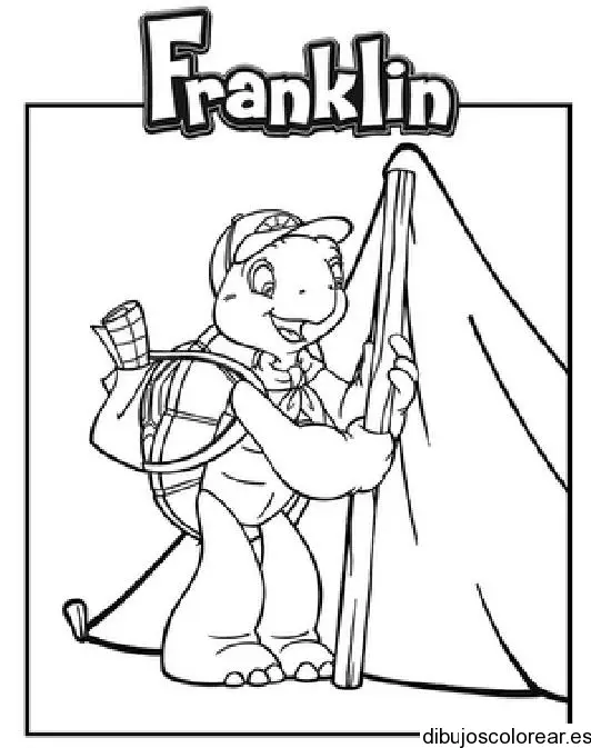 Dibujo de la tortuga Franklin para colorear
