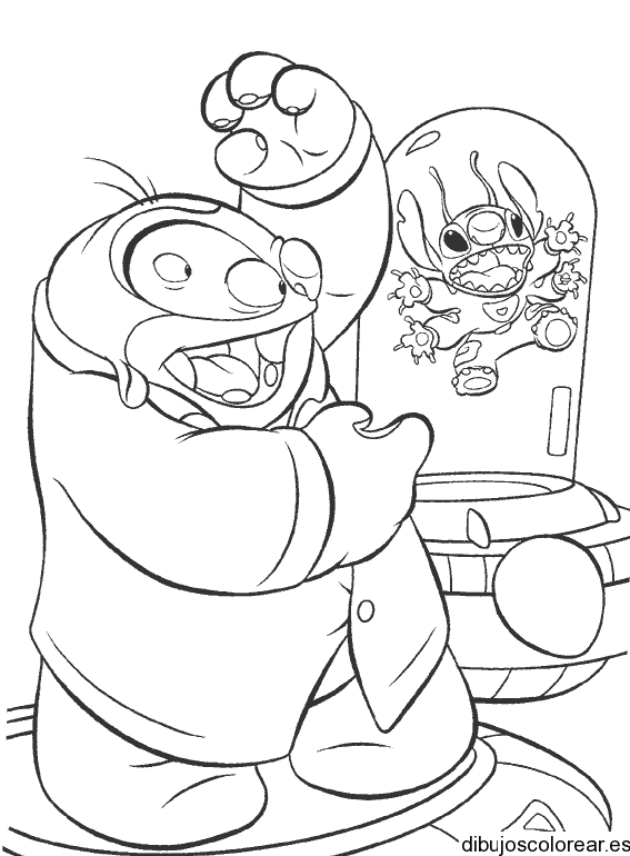 Dibujo de Lilo & Stitch para colorear