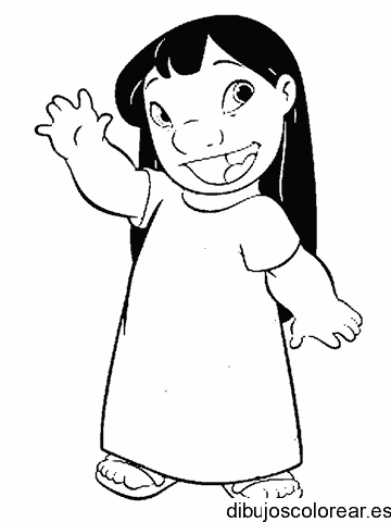 Dibujo de Lilo para colorear