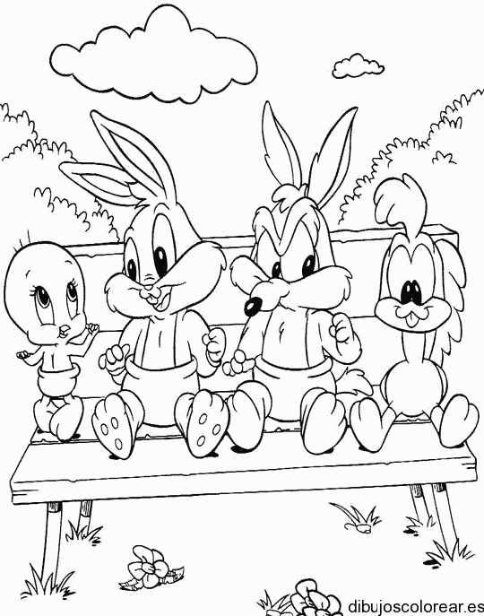 Dibujo de los Looney Tunes de niños para colorear