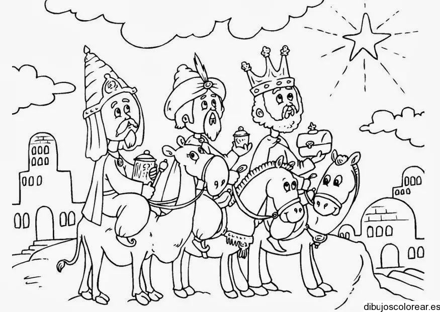 Dibujo de monos con el número cinco para colorear