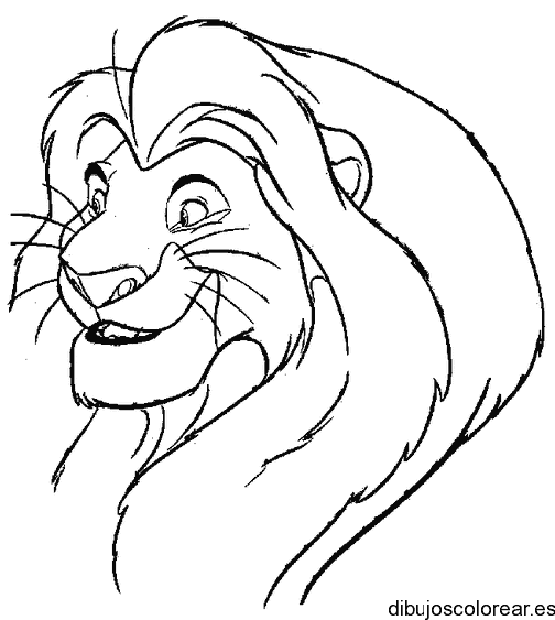 Dibujo de Mufasa para colorear