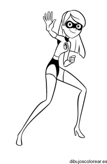 Dibujo de niña increíble para colorear