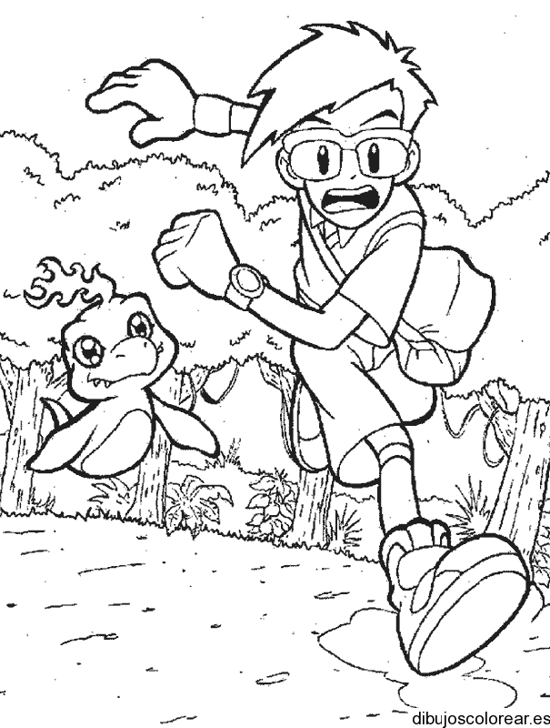 Dibujo de niño asustado para colorear