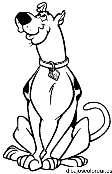 Dibujo de perro Scooby Doo para colorear