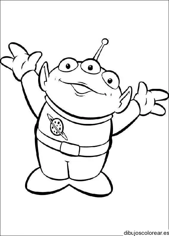 Dibujo de personaje de Toy Story para colorear