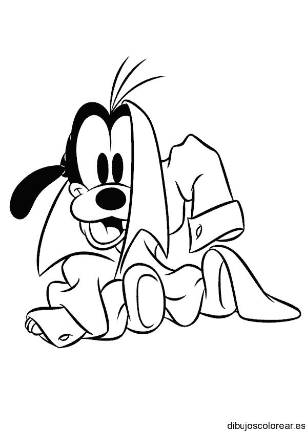 Dibujo de Pluto bebé para colorear