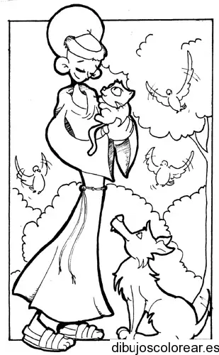 Dibujo de Simba y Nala para colorear