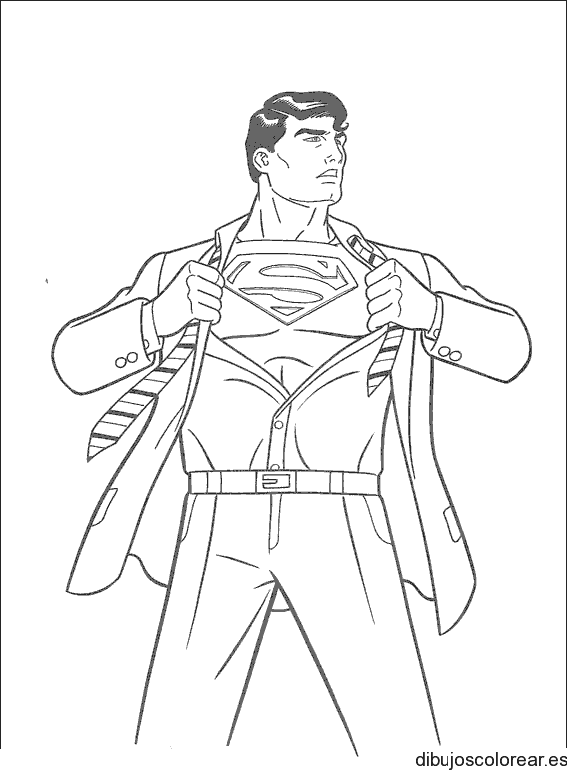 Dibujo de Supermán para colorear