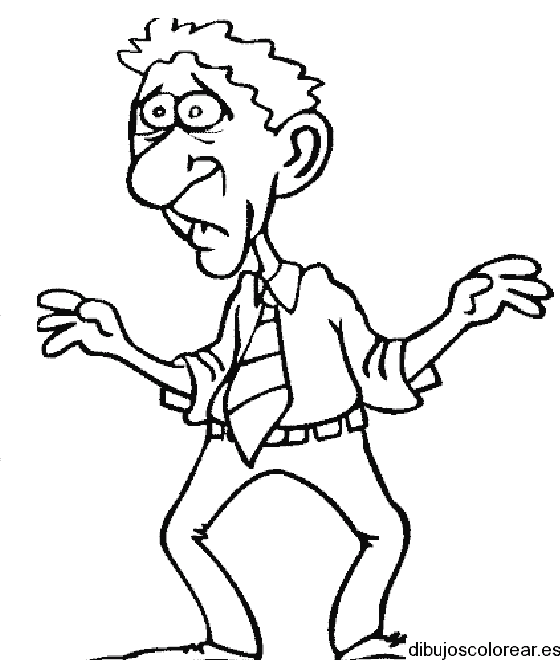 Dibujo de un abuelo para colorear
