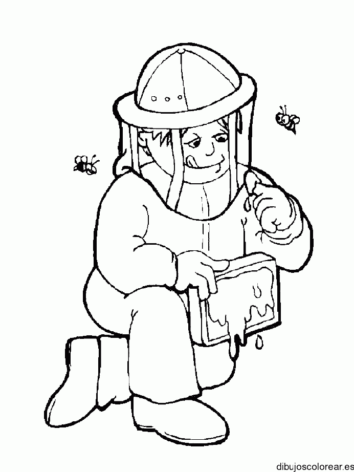 Dibujo de un creador de abejas para colorear