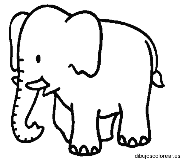 Dibujo de un elefante para colorear