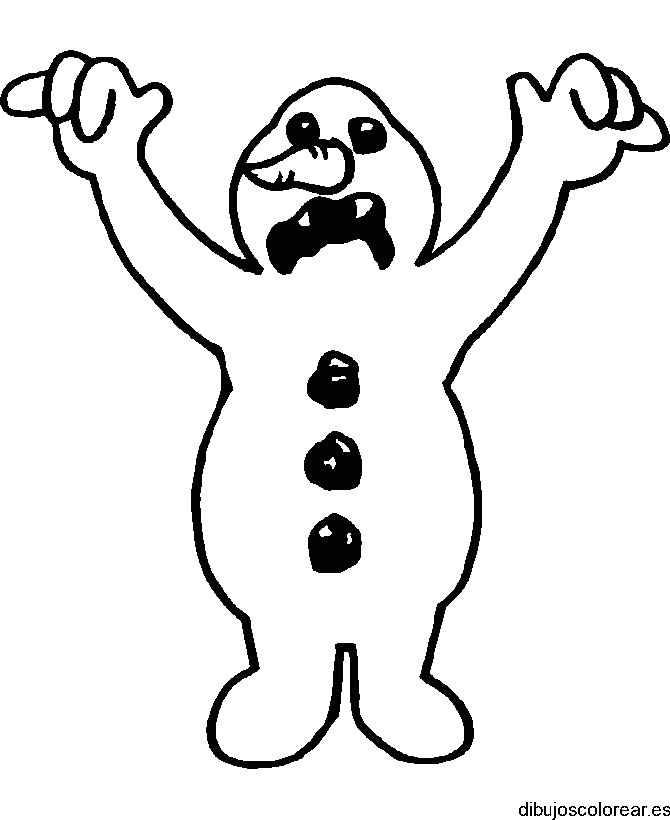Dibujo de un fantasma asustando para colorear