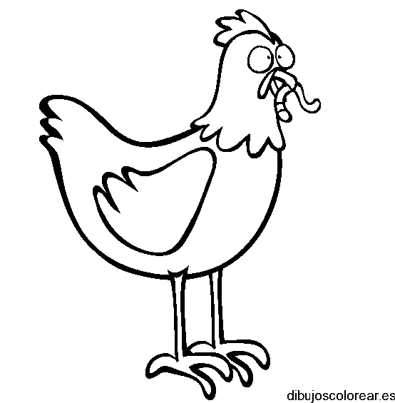 Dibujo de un gallo para colorear