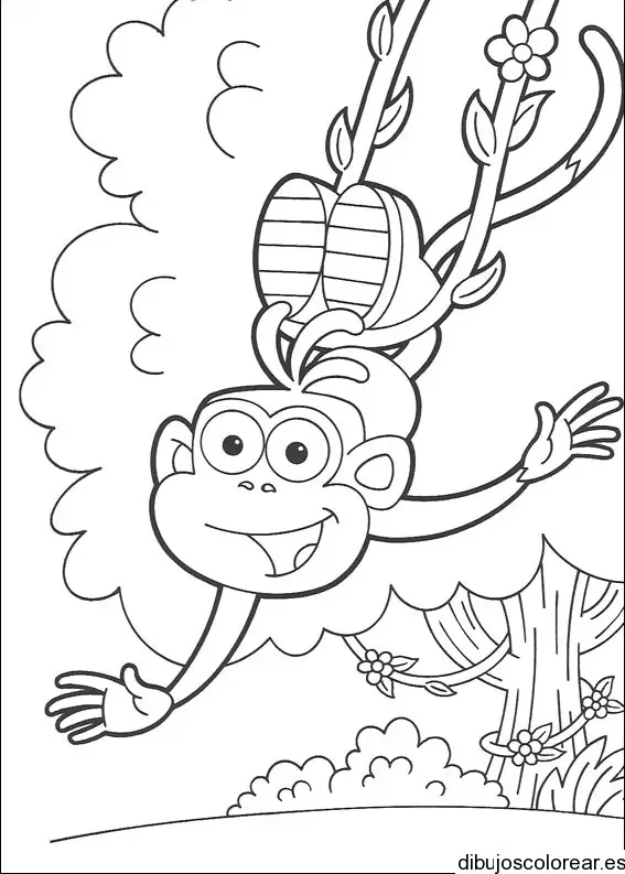 Dibujo de un mono para colorear
