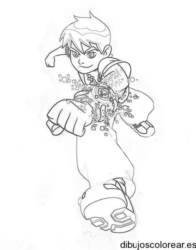 Dibujo de un niño para colorear