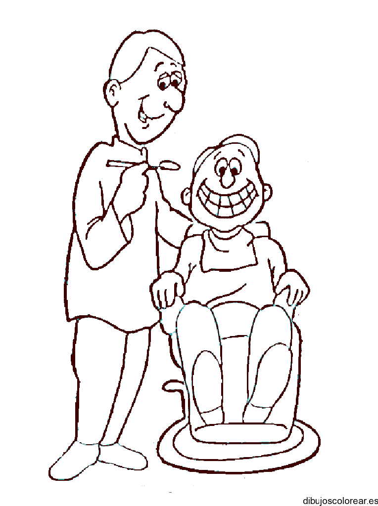Dibujo de un niño comiendo para colorear