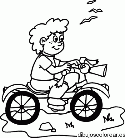 Dibujo de un niño jugando en verano para colorear