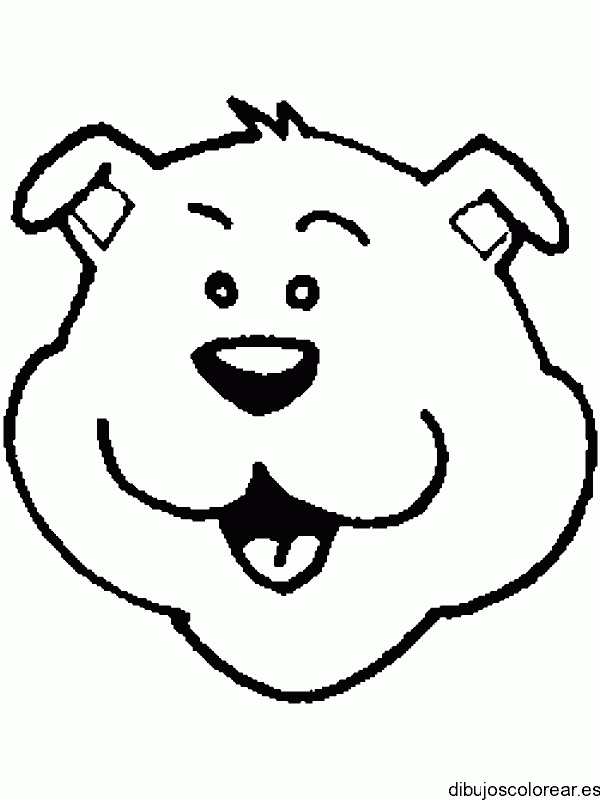 Dibujo de un osito riendo para colorear