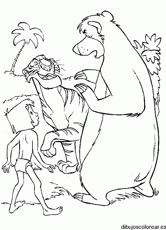 Dibujo de un oso enfadado para colorear