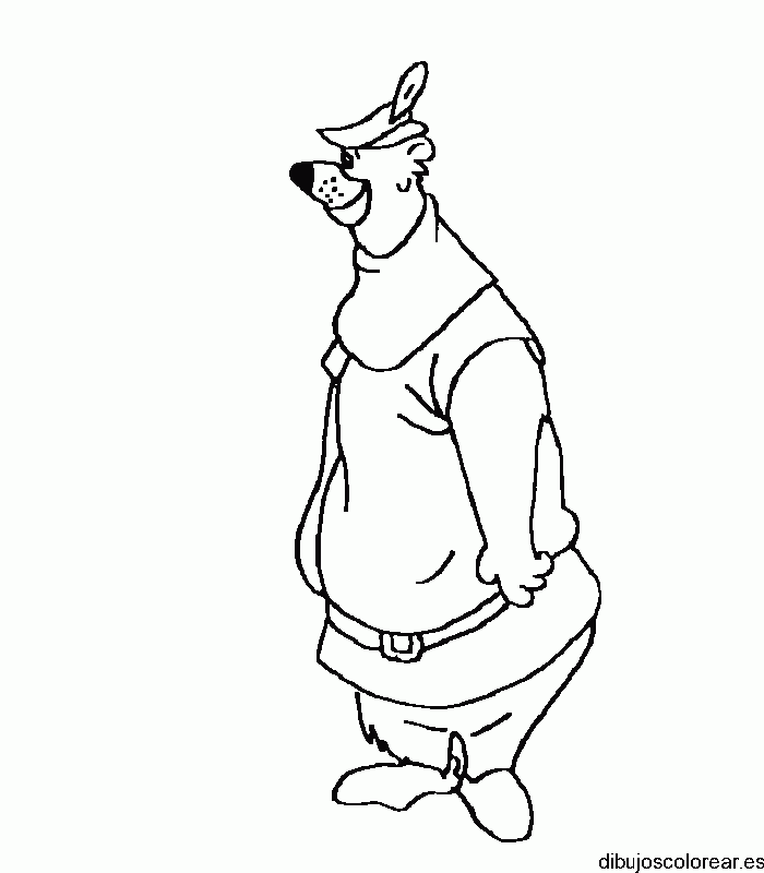 Dibujo de un oso para colorear