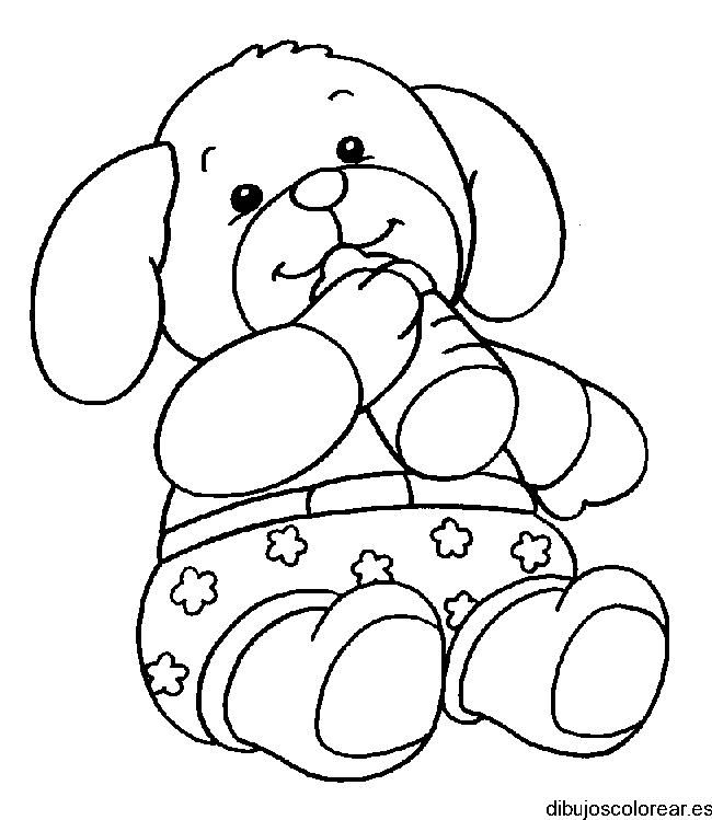 Dibujo de un osos bebe para colorear