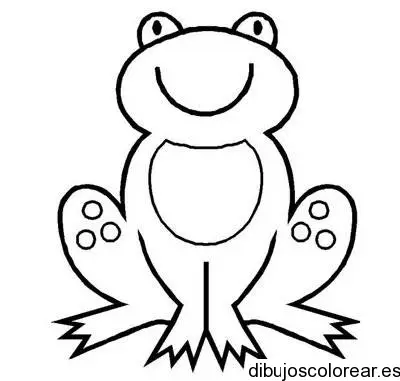 Dibujo de un pequeño sapo para colorear