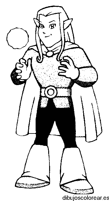 Dibujo de un superhéroe para colorear