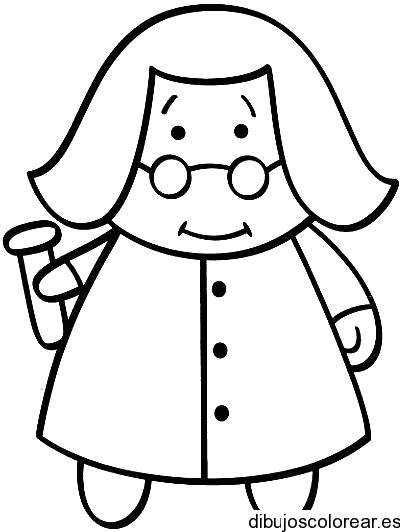 Dibujo de una abuela para colorear