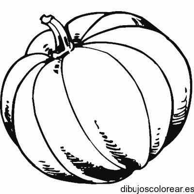 Dibujo de una calabaza gigante para colorear
