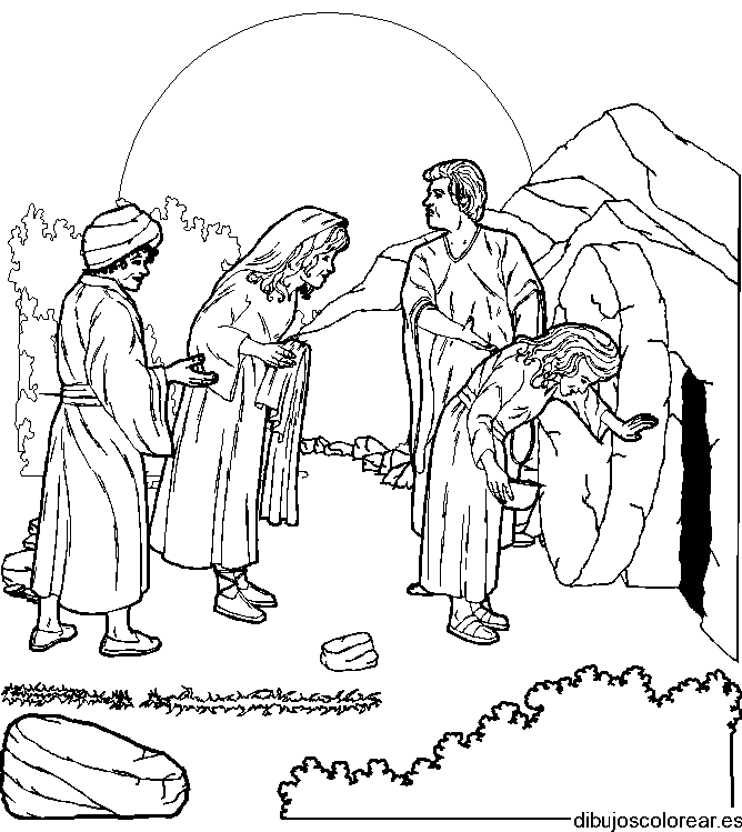 Dibujo de una familia para colorear