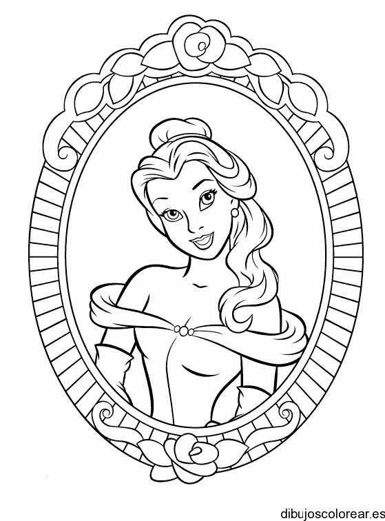 Dibujo de una imagen de Sirenita para colorear