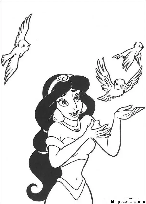 Dibujo de una niña bailando con su pareja para colorear