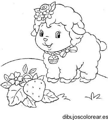 Dibujo de una oveja para colorear